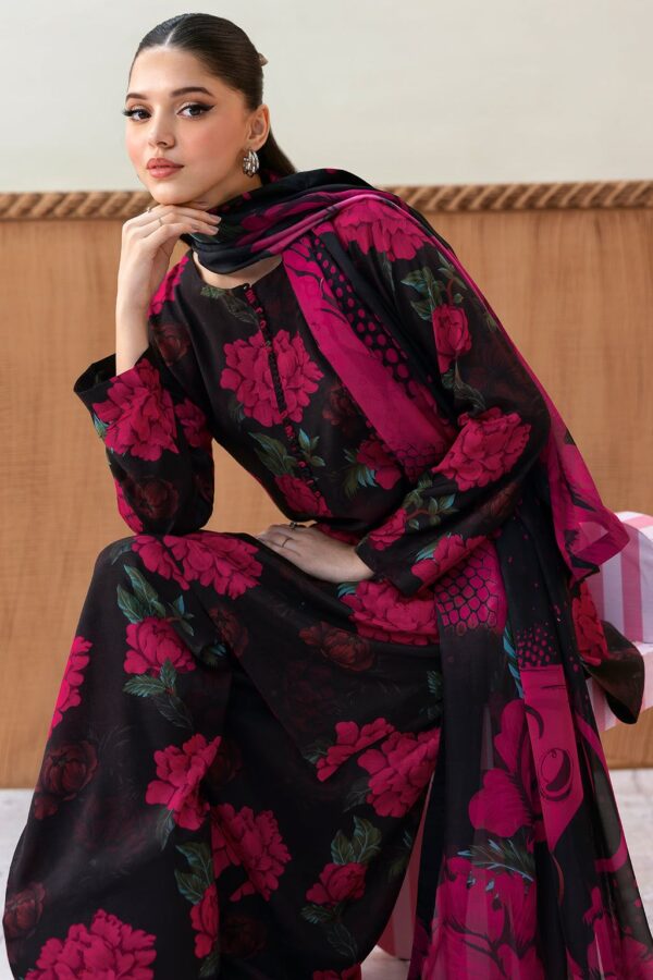 Afsanah Unstitched Swiss Lawn 3-Piece Suit - Printed Suit for Women - Dress Glam