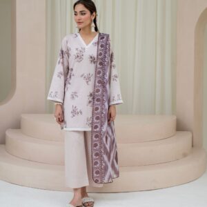 Charizma Printed Lawn Banadora 3-Piece Suit with Voile Dupatta – Summer Collection 2025