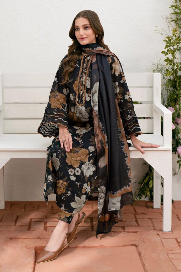 Charizma Lawn Banadora black 3-Piece Suit - Printed Suit for Women - Dress Glam