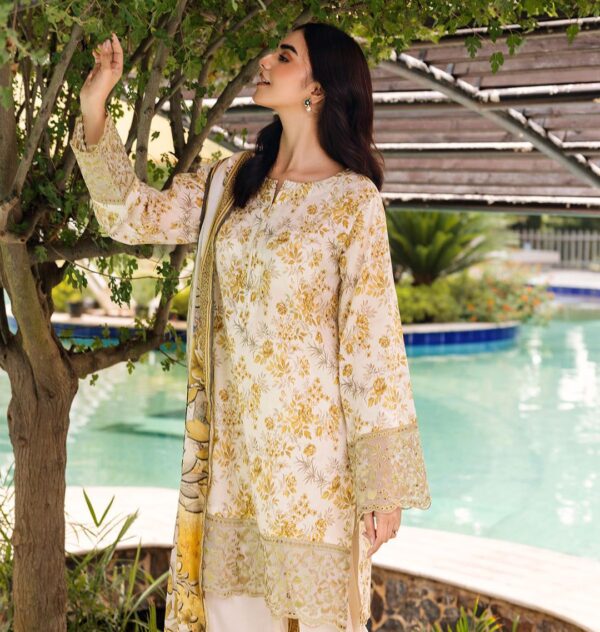 Charizma Lawn Banadora light 3-Piece Suit - Printed Suit for Women - Dress Glam