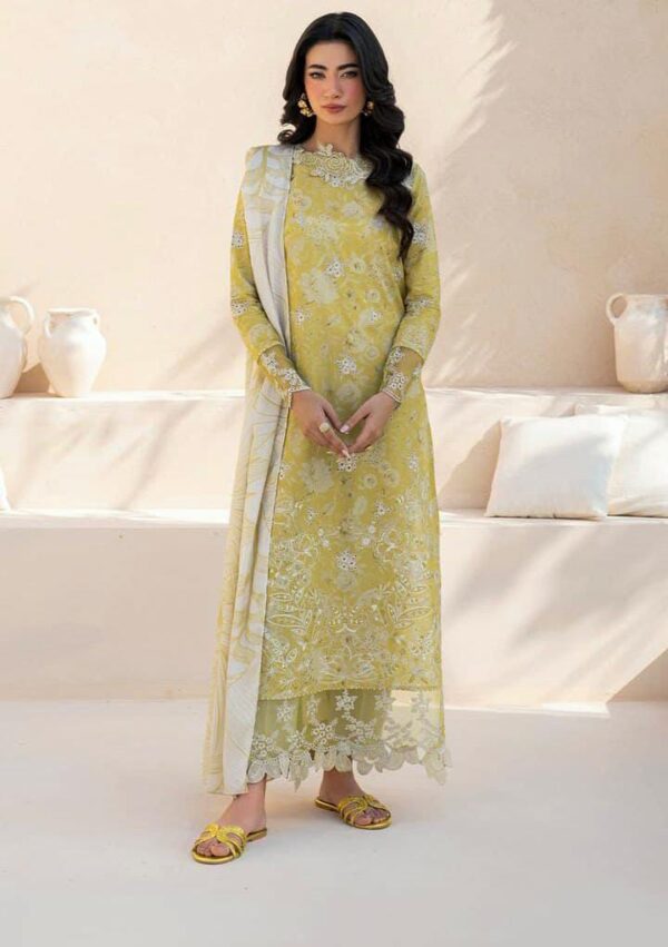 IZNIK Chikankari Embroidered 3pc Lawn Suit – Embroidered Lawn Suit for Women - Dress Glam