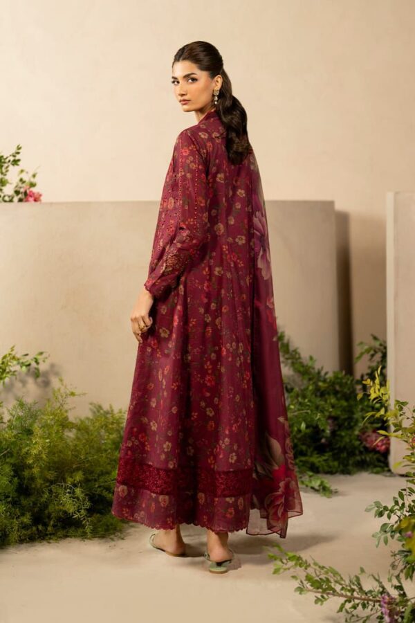 Luxury Printed Lawn Suit with Chiffon Dupatta - Embroidered Lawn Suit for Women - Dress Glam