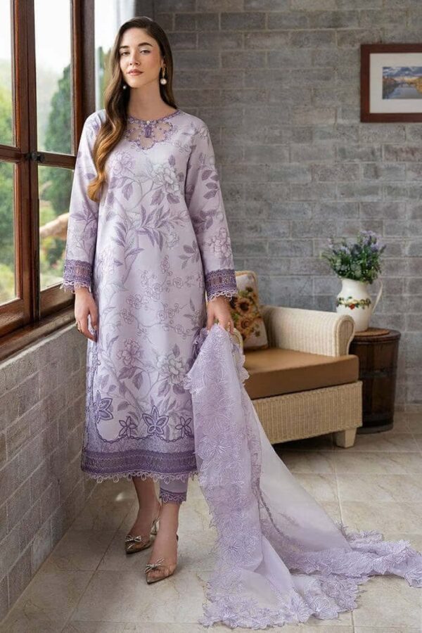 MUSHQ Lawn Printed Unstitched Suit - Printed Suit for Women - Dress Glam