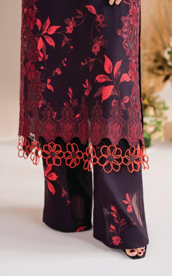 Maria B 3pc Luxury Airjet Lawn Suit - Embroidered Lawn Suit for Women - Dress Glam