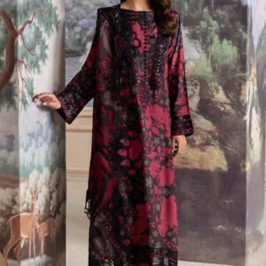 RAMSHA Embroidered Lawn 3pc Unstitched Suit - Embroidered Lawn Suit for Women - Dress Glam