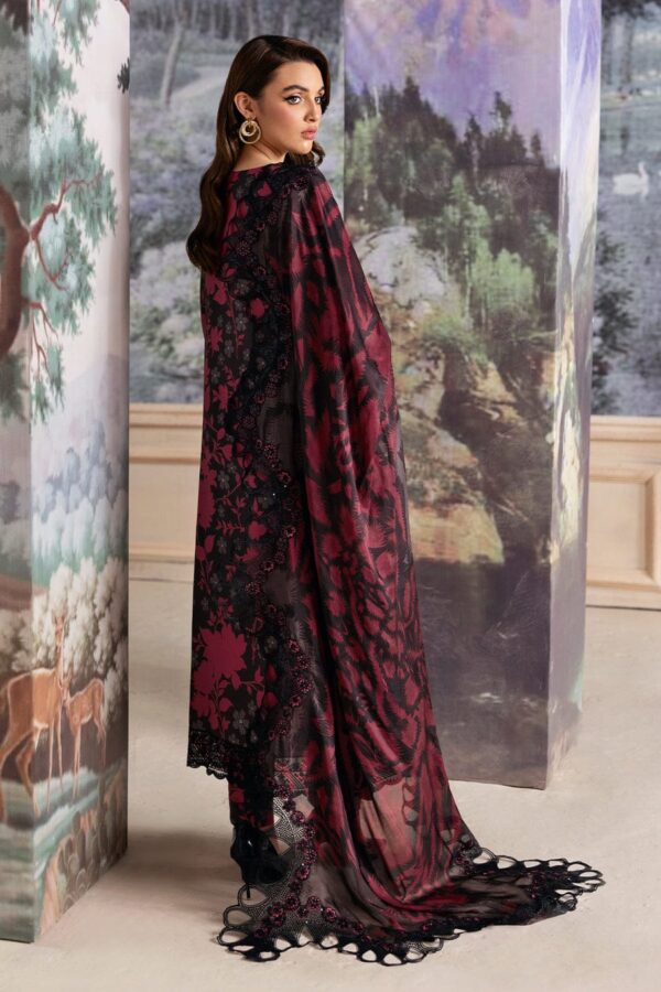 RAMSHA Embroidered Lawn 3pc Unstitched Suit - Embroidered Lawn Suit for Women - Dress Glam